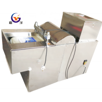 Fresh chicken breast  meat cutting machine